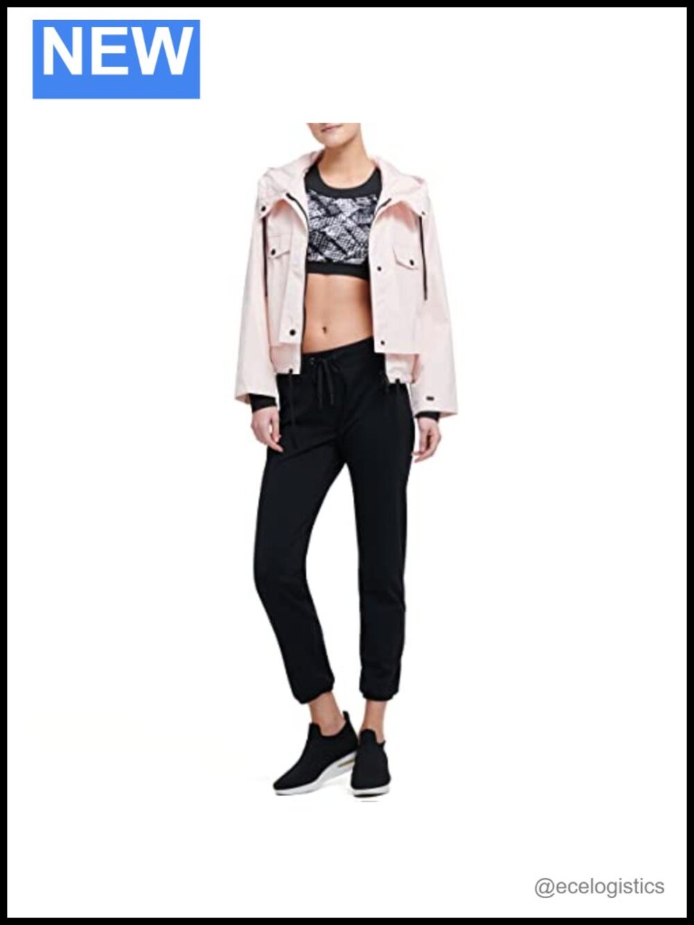 DKNY Sport Women's Active Jacket Long Sleeve Pullover Anorak Polyester